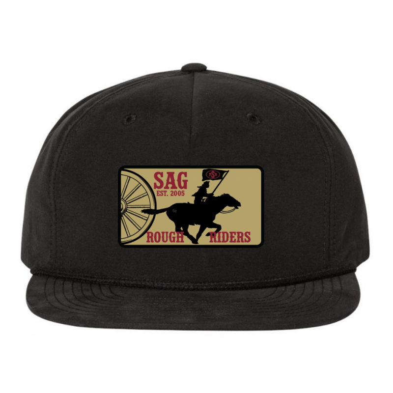 Saginaw RR Wheel Black Rope Cap