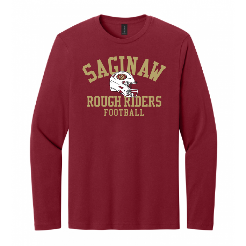 Adult Helmet Cardinal LS Tee
