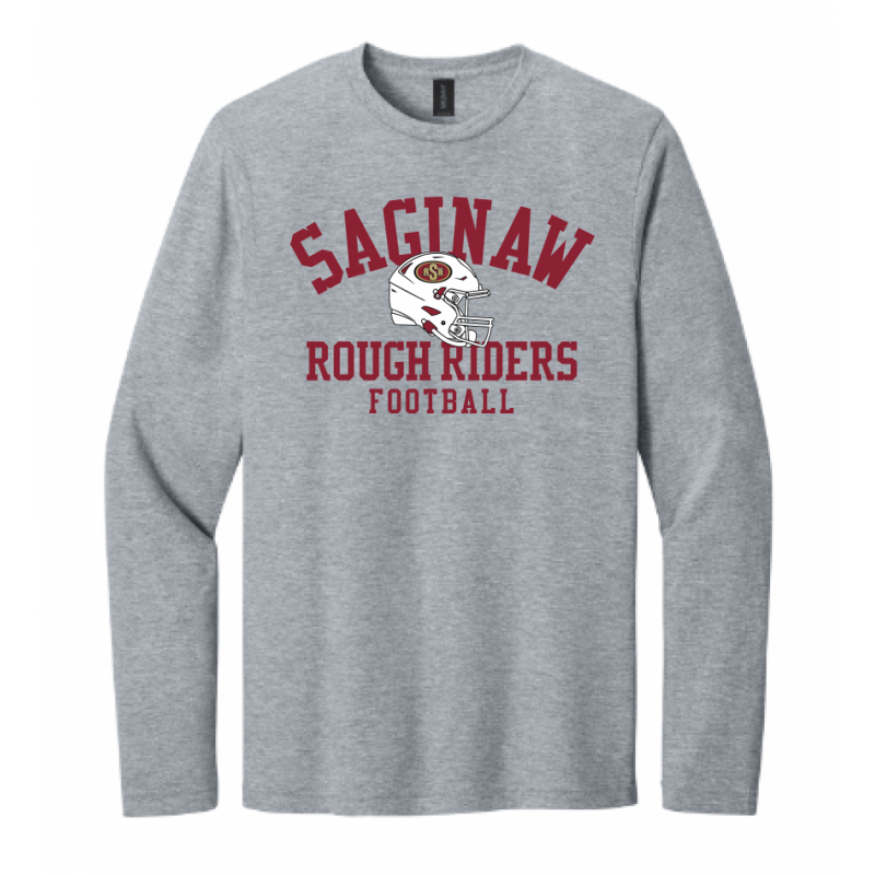 Adult Helmet Grey LS Tee
