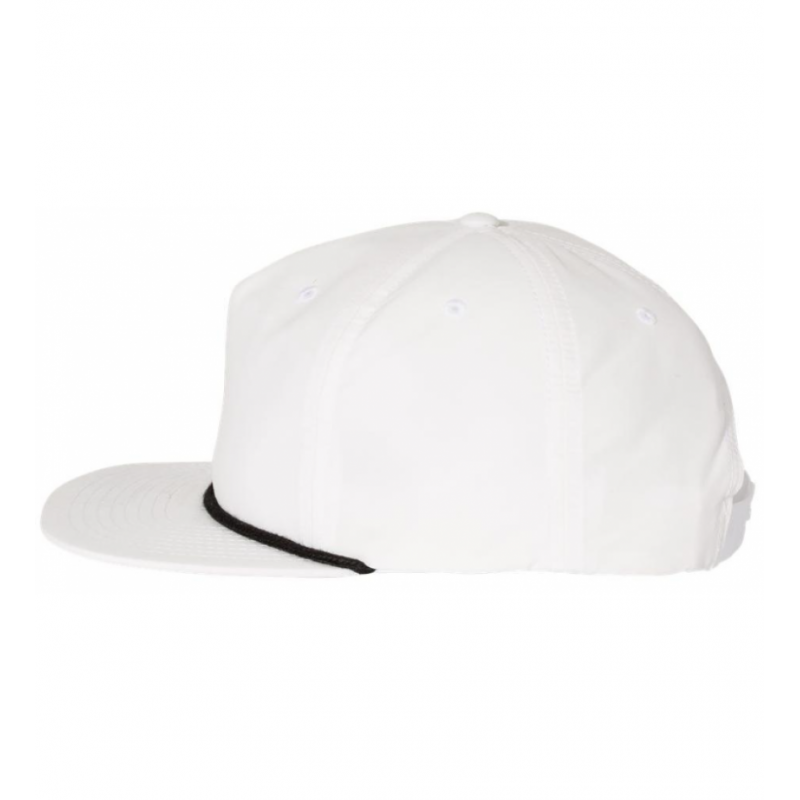Rowdy Patch White Rope Cap