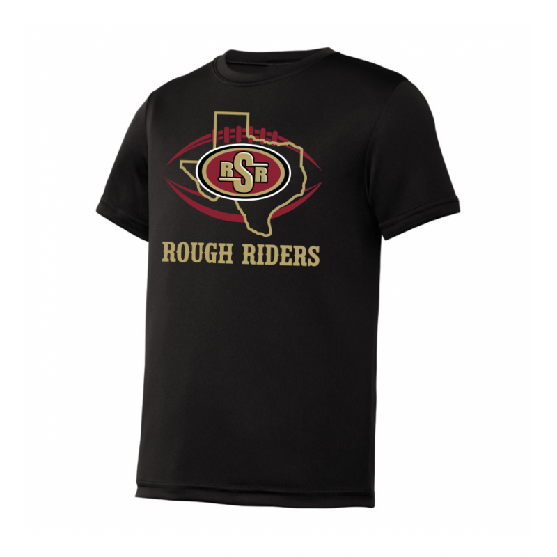 Youth TX RR Performance Black Tee