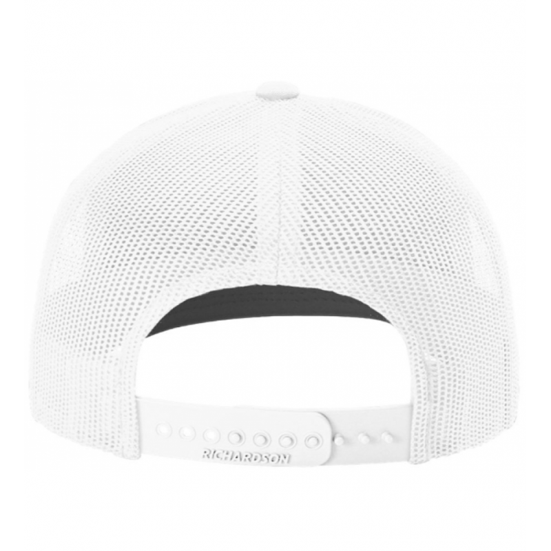 Rowdy Patch White Trucker