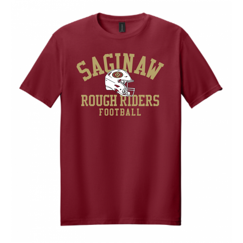 Adult Helmet Cardinal Tee