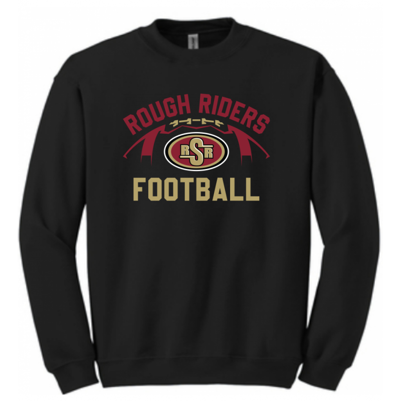 Adult RR Football Black Crew