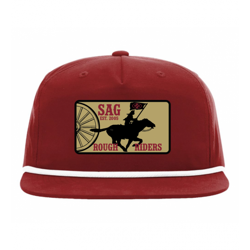 Saginaw RR Wheel Cardinal Rope Cap