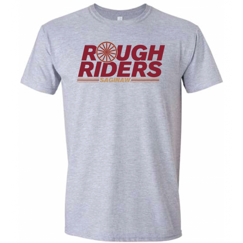 Adult Wagon Wheel Grey Tee