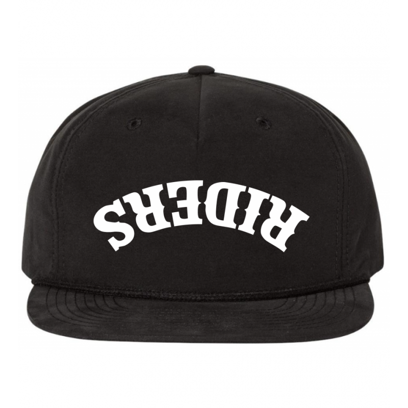 Riders Upside Down Black Rope Cap