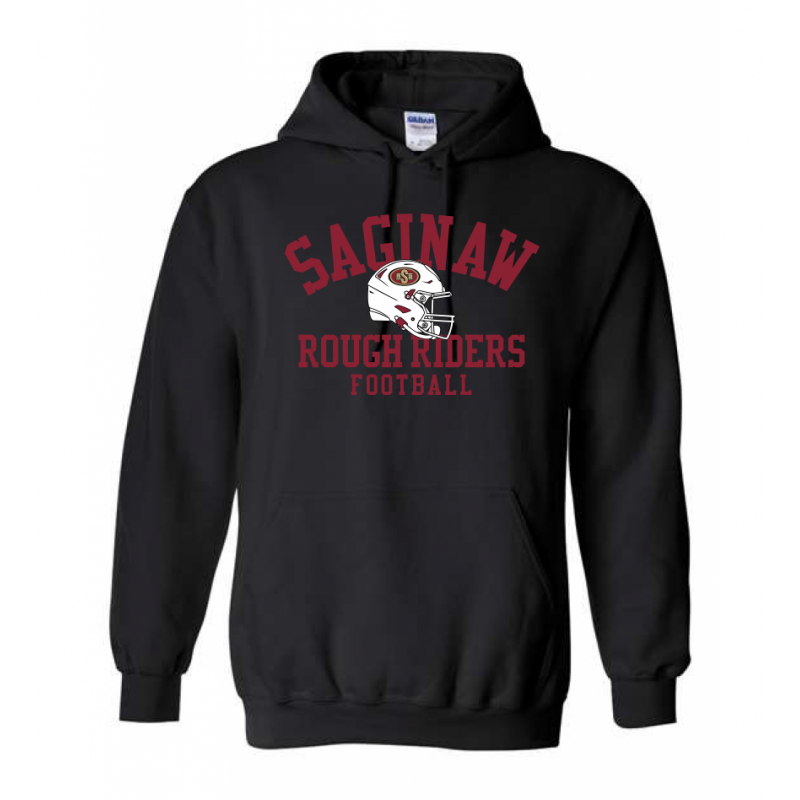Adult Helmet Black Hoodie
