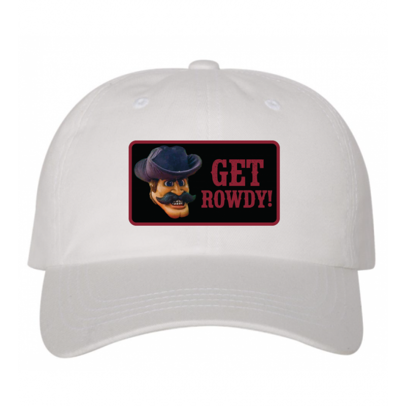 Rowdy Patch White Dad Cap