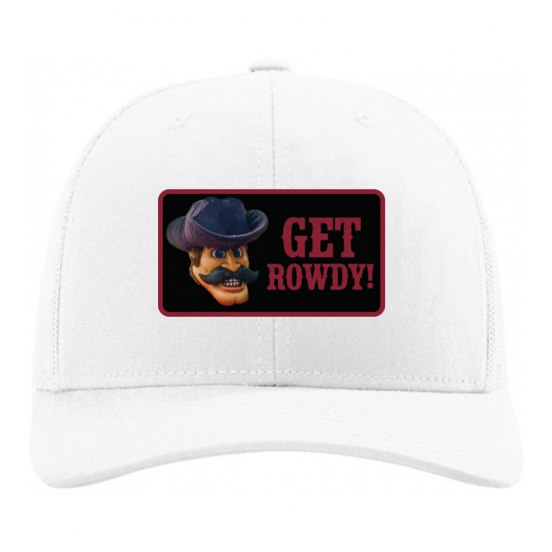 Rowdy Patch White Trucker