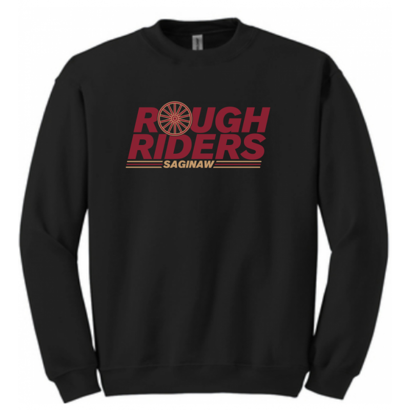 Adult Wagon Wheel Black Crew