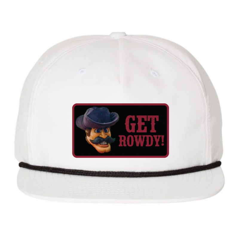 Rowdy Patch White Rope Cap
