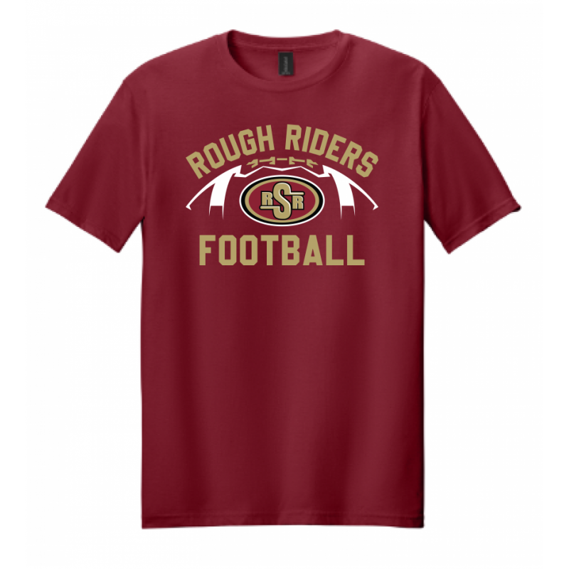 Adult RR Football Cardinal Tee