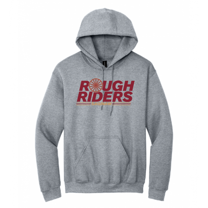 Adult Wagon Wheel Grey Hoodie