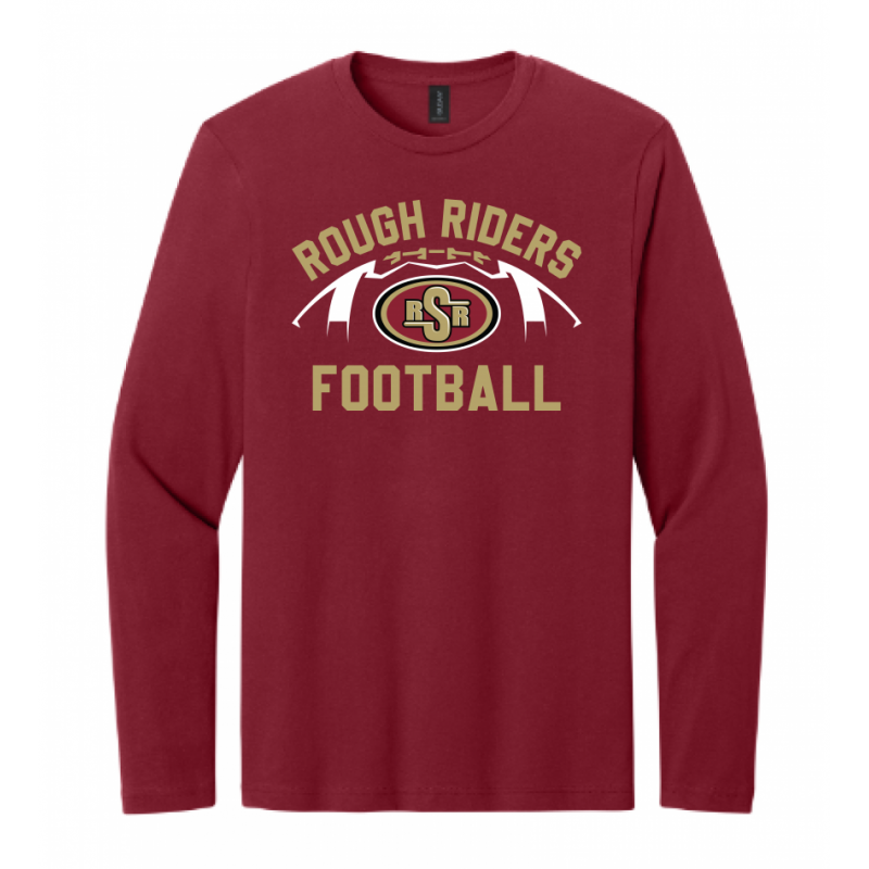 Adult RR Football Cardinal LS Tee