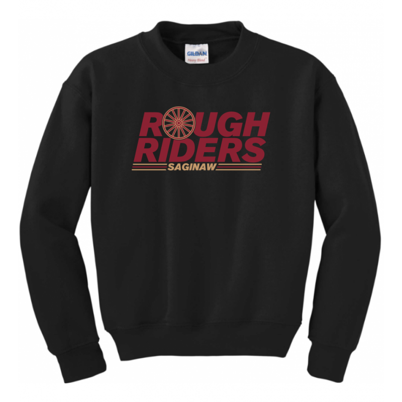 Youth Wagon Wheel Black Crew