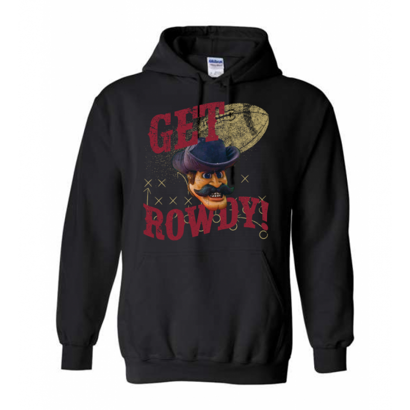 Adult Rowdy Black Hoodie