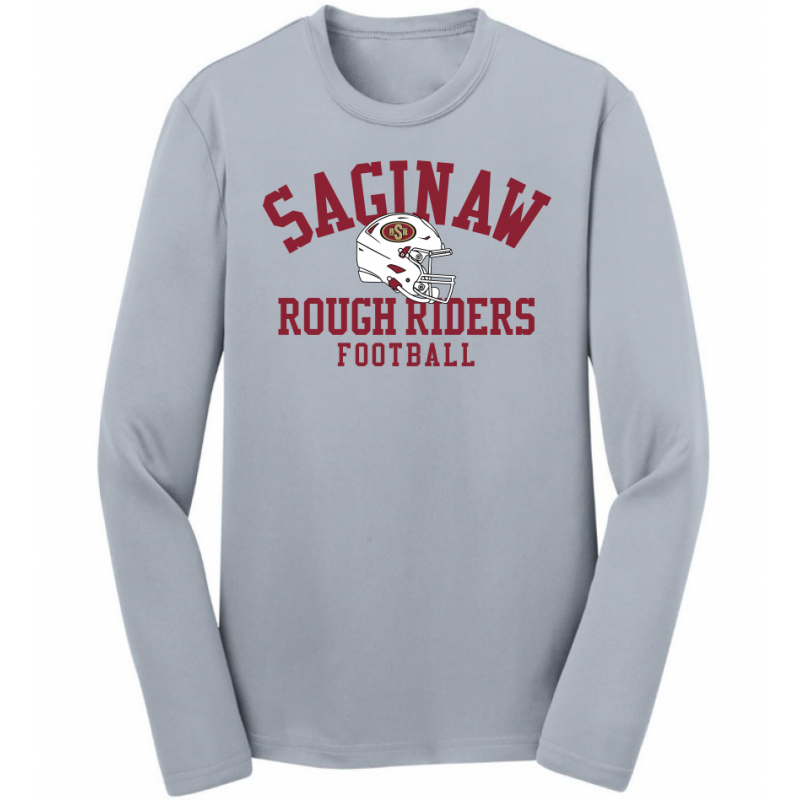 Youth Helmet Performance Grey LS Tee