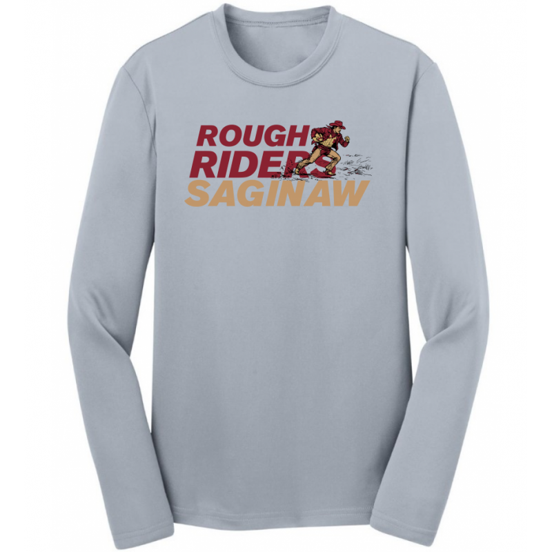Youth RRS Grey Performance LS Tee