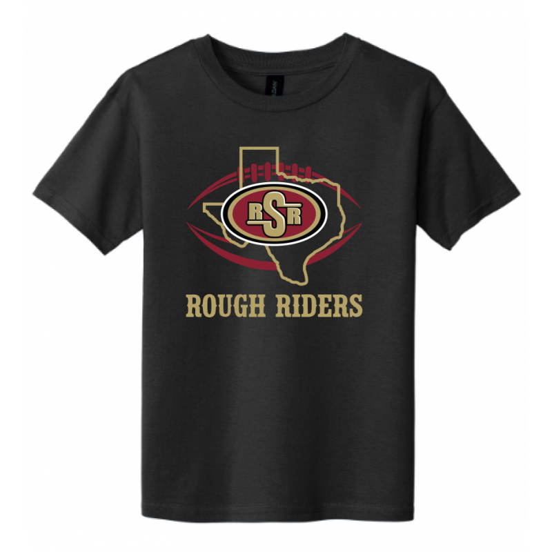 Youth TX Rough Riders Black Tee