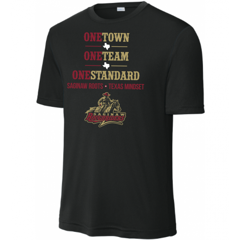 Adult Saginaw One TTS Black Performance Tee