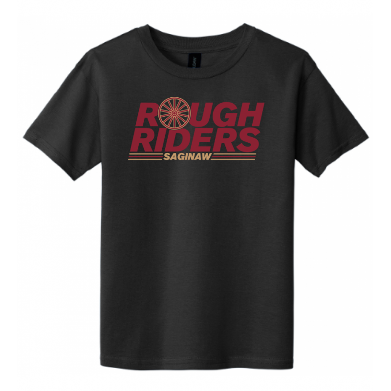Youth Wagon Wheel Black Tee