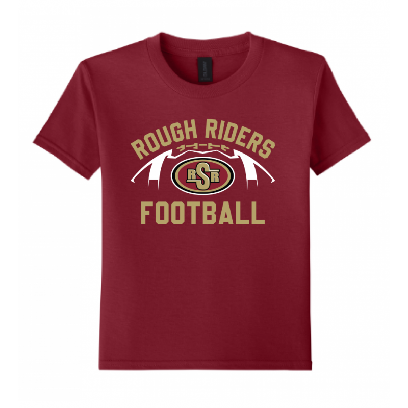 Youth RR Football Cardinal Tee