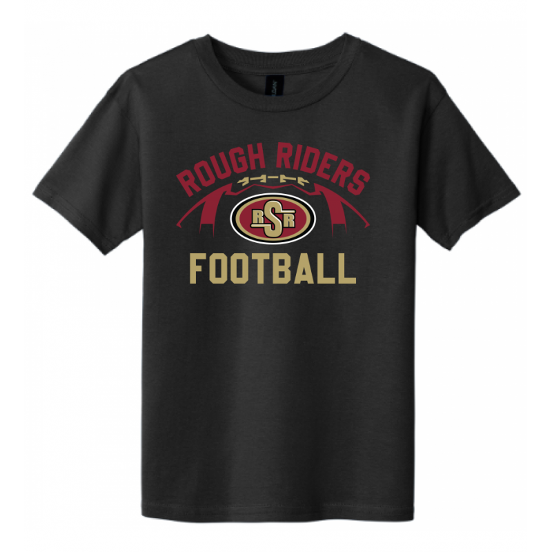Youth RR Football Black Tee