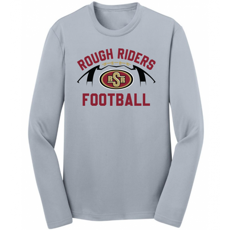 Youth RR Football Performance Grey LS Tee